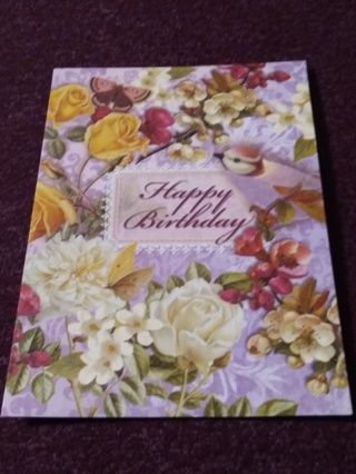 Happy Birthday Card - Flowers