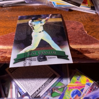 1998 topps finest Jose canseco baseball card w/coating