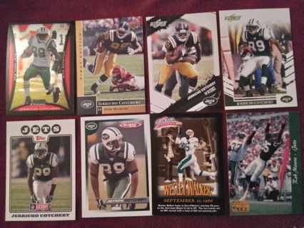 8 card Jets Jerricho Cotchery lot insert