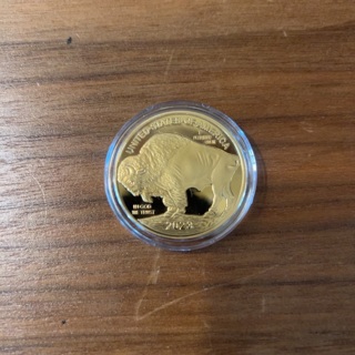 $50 GOLD Buffalo tribute proof