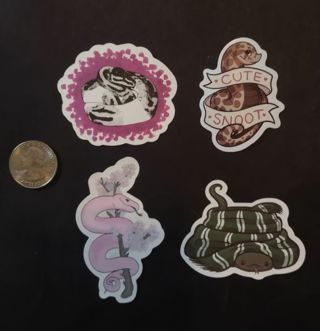 Lot of 4 Snake Stickers