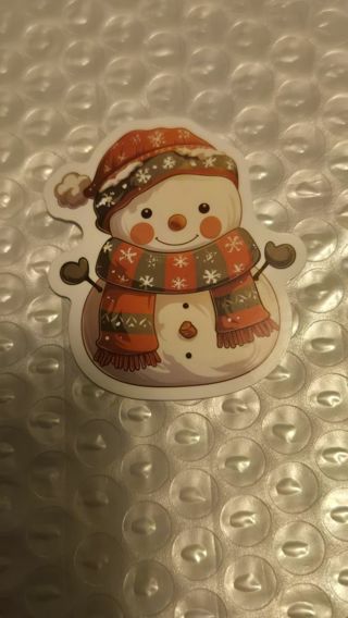 Cute Snowman Christmas Sticker