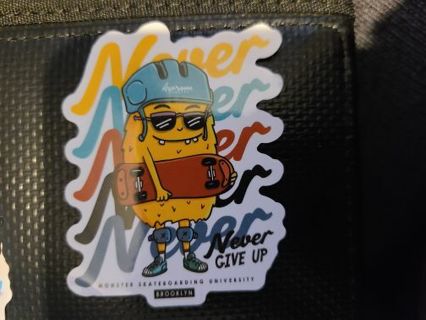 Never Give Up Sticker