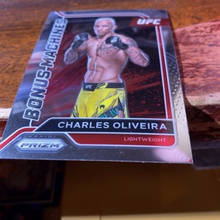 2022 panini prizm bonus machines charles oliveira UFC wrestling card 