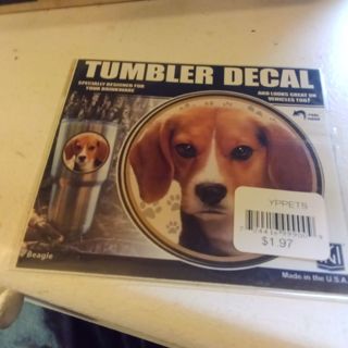 Beagle Tumbler Decal