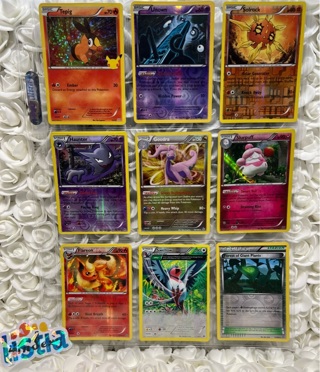 Set of 9 Pokémon Cards from 2014-2021