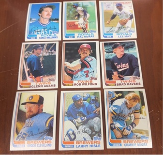 1982 Topps baseball lot