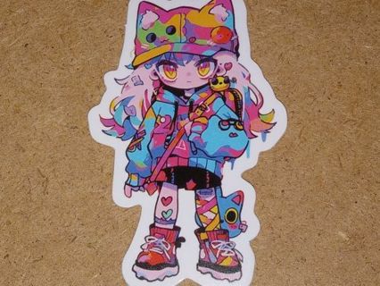 Girl Cute one new nice vinyl lab top sticker no refunds regular mail high quality!