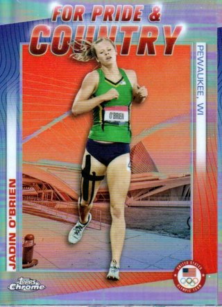 2024 Topps Olympics Chrome Jadin O'brien Pride & Country