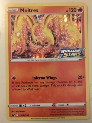 Moltres swsh185 prerelease holo nm pokemon