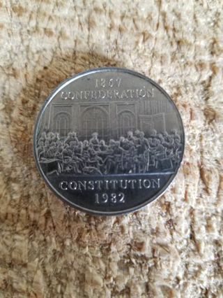 1982 CONFEDERATION/CONSTITUTION CANADIAN DOLLAR