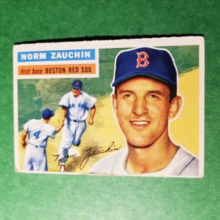 1956 TOPPS VINTAGE BASEBALL CARD # 89- NORM ZAUCHIN  - RED SOX