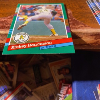 1991 donruss Rickey Henderson baseball card 