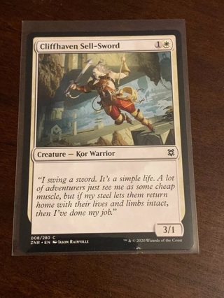 Magic the Gathering Zendikar Rising Cliffhaven Sell-Sword