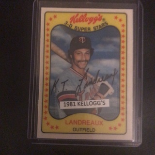 1981 Kelloggs Ken Landreaux #30