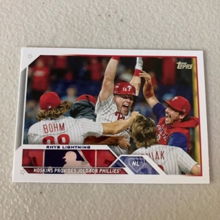 2023 Topps Series 1 - [Base] - #248 - Rhys Lightning (Hoskins Provides Jolt for Phillies)