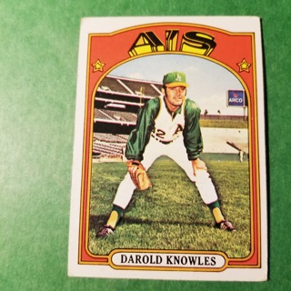 1972 - TOPPS BASEBALL CARD HI NO. 583 - DAROLD KNOWLES - A'S