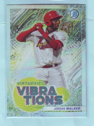 2022 Bowman Chrome Jordan Walker ROOKIE Baseball Card # VV-13 Cardinals