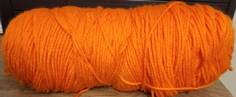 RESERVED - Orange Yarn - weight is 7.1 ozs