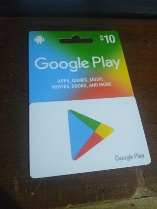 10$ Google play card