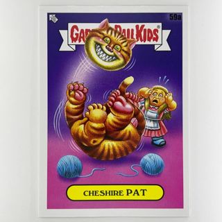 2022 Topps GPK Book Worms Cheshire Pat 59a Sticker Card Parody