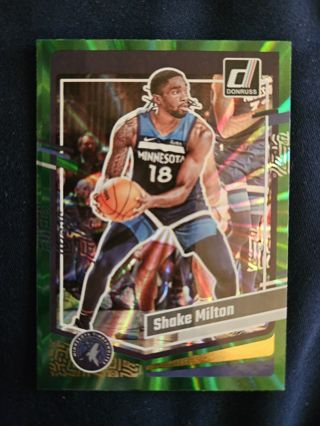 2023-24 Donruss Holo Green Laser Shake Milton