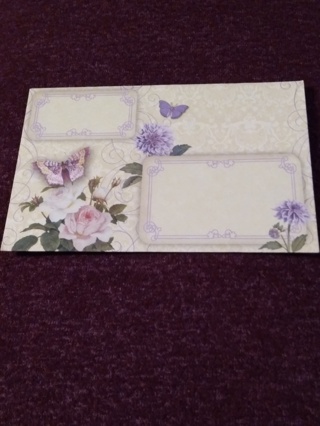 Butterfly-Floral Envelopes
