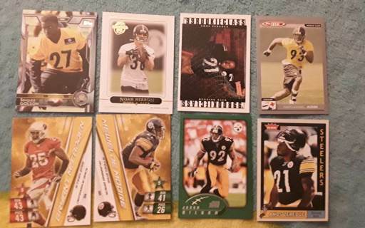 8 card pittsburgh steelers lot rcs insert