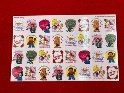 (32) Mother's Day Stickers UNUSED