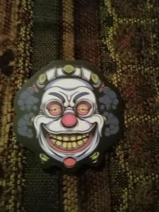 Clown sticker white and purple