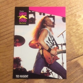 1991 ProSet Super⭐️Stars MusiCards | TED NUGENT | Card # 213