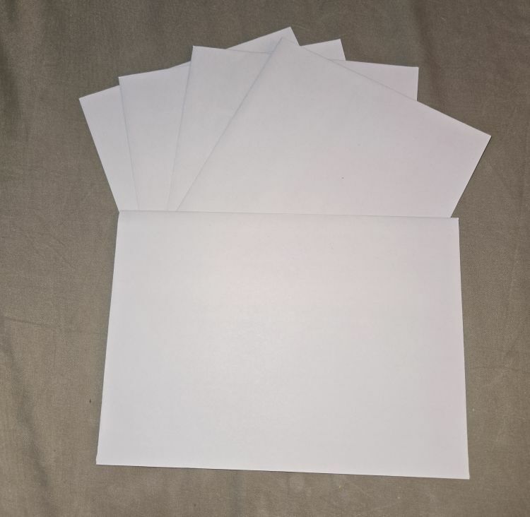 FREE: Greeting Card Peel & Stick Envelopes | LOT OF 5 | 5.27" x 7.24" (AUCTION ONLY)