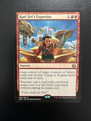 Kari Zev's Expertise MTG Magic the Gathering Rare Card