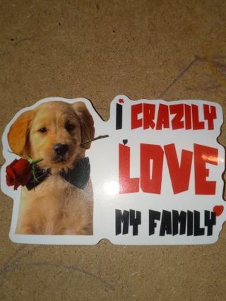 Dog New Cute vinyl sticker no refunds regular mail only Very nice quality!