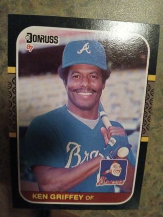 1987 DONRUSS KEN GRIFFEY SR. ATLANTA BRAVES BASEBALL CARD# 513