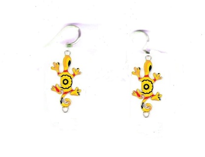 SP EMAMEL GECKO EARRINGS STYLE 4 #2 (PLEASE READ DESCRIPTION) 