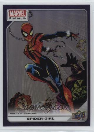 SPIDER-GIRL 2023 MARVEL PLATINUM HIGH SERIES PURPLE RAINBOW REFRACTOR PARALLEL