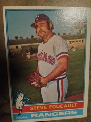 1976 TOPPS STEVE FOUCAULT TEXAS RANGERS BASEBALL CARD# 303