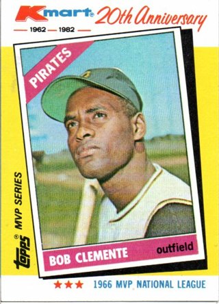 1982 Topps Kmart Roberto Clemente