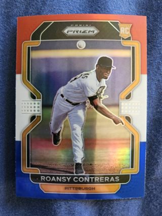 2022 Panini Prizm Red/White/Blue Prizm Rookie Roansy Contreras