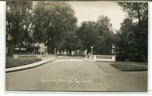 1910-1920 Main St. Bridge-Ludlow, Vt. RPPC