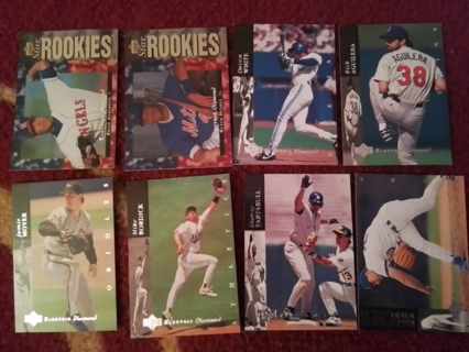 8 card baseball inserts lot