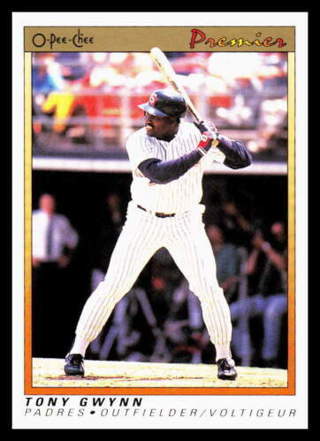 Tony Gwynn - 1991 O-Pee-Chee Premier #59 - Padres star - Hall of Famer - Mint card