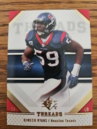 2009 Upper Deck Treads Football trading card.