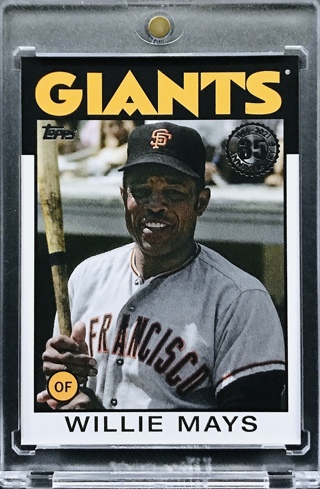 Willie Mays - 2021 Topps '86 Topps #86B-2 - San Francisco Giants [AA049]