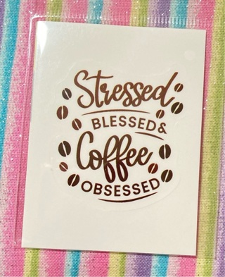 Coffee sticker 