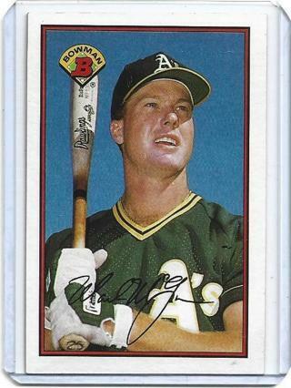 1989 BOWMAN MARK McGWIRE CARD