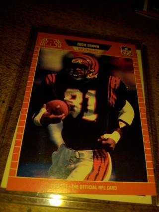 Two Card Lot football Eddie brown Bengals