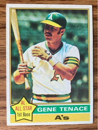 1976 Topps Gene Tenace baseball card 