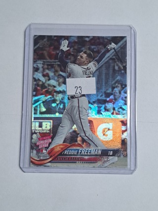 ATL/LAD Freddie Freeman Topps Foil Parallel 